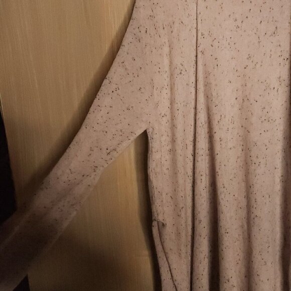 RDI Pink Heathered Long Open Thin Cardigan Sweater Large - Picture 3 of 7